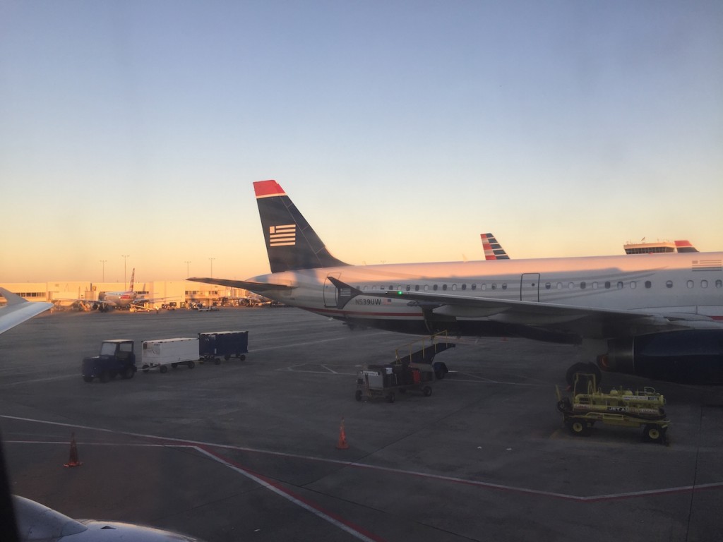 American Airlines First Class Greensboro to Charlotte to New York and a ...